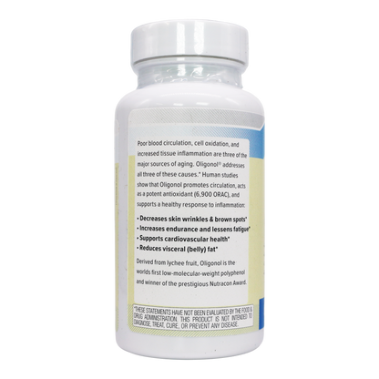 POLY-4X® Patented Lychee and Green Tea Polyphenol Original Oligonol® 100mg(60)-AlchePharma