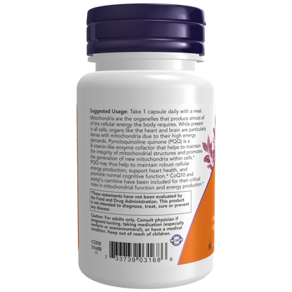 PQQ Energy Veg Capsules-Mental Fitness/Mood Support-AlchePharma