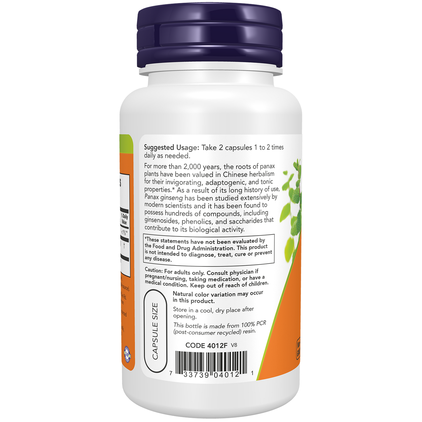 PANAX GINSENG 500 mg 100 VCAPS-Herbs-AlchePharma
