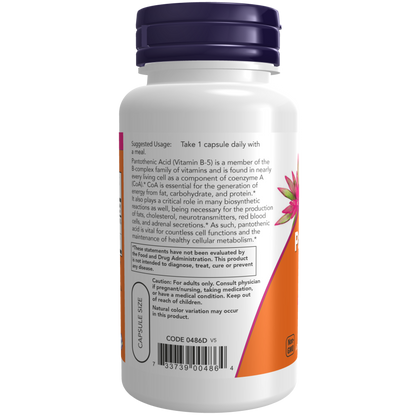Pantothenic Acid 500 mg Veg Capsules-Vitamins-AlchePharma