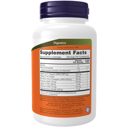 PAPAYA ENZYME CHEWABLE 180 TABS-Digestive Support-AlchePharma