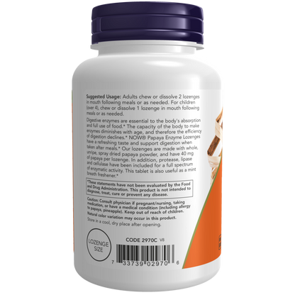 PAPAYA ENZYME CHEWABLE 180 TABS-Digestive Support-AlchePharma