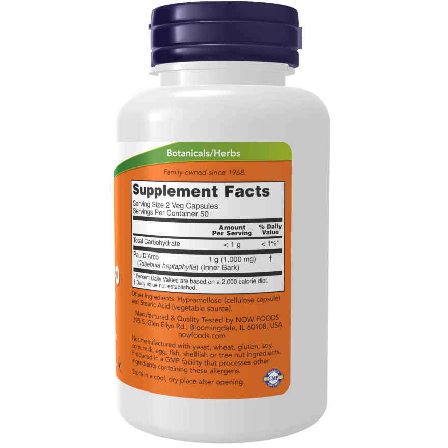 Pau D'Arco 500 mg Veg Capsules-Herbs-AlchePharma