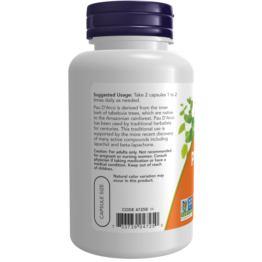 Pau D'Arco 500 mg Veg Capsules-Herbs-AlchePharma