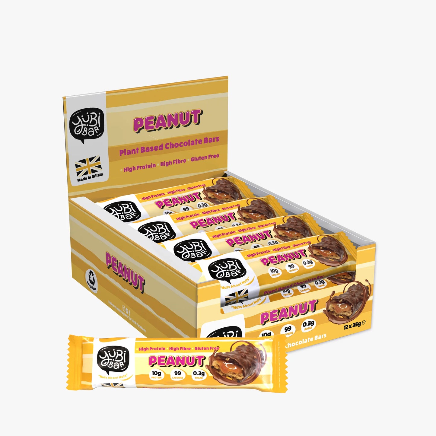 Yubi Plant Based Protein Bars - 7 Flavors