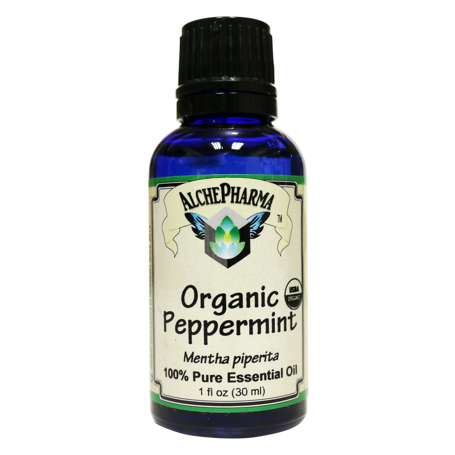 Peppermint U.S.D.A. Certified Organic Essential Oil 100% Pure ( Mentha Pipertia) 1 oz.-Essential Oil-AlchePharma