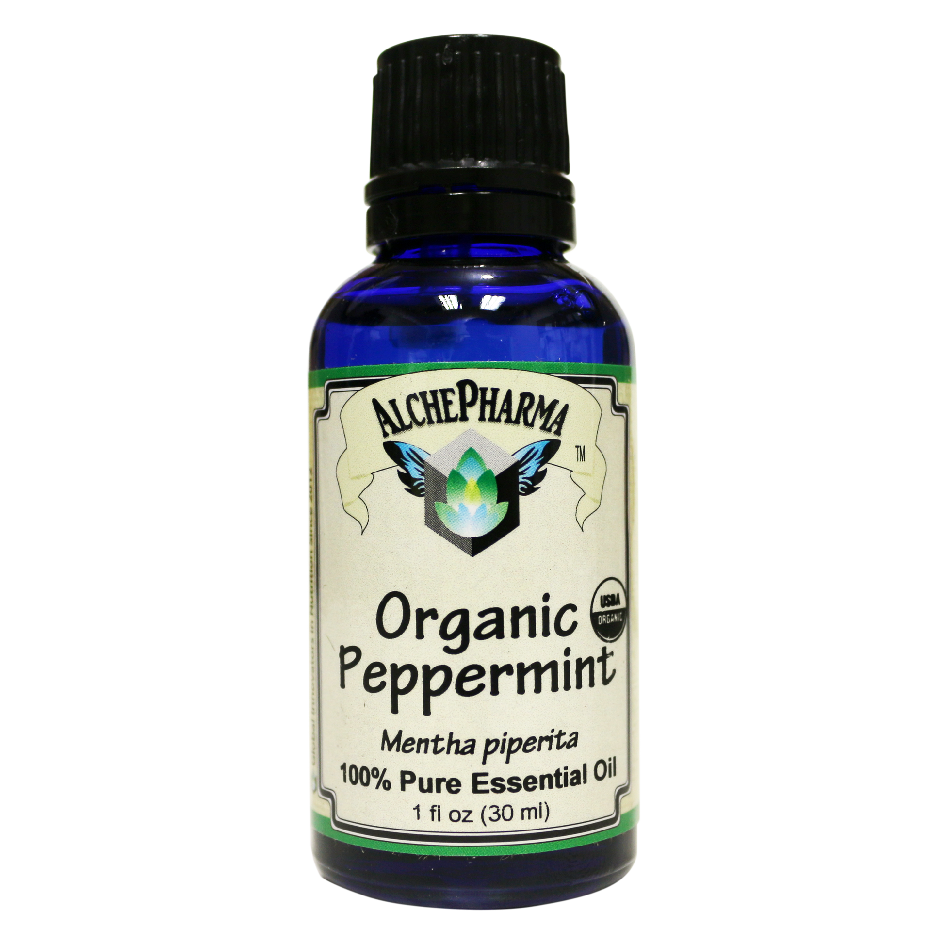 Peppermint U.S.D.A. Certified Organic Essential Oil 100% Pure ( Mentha Pipertia) 1 oz.-Essential Oil-AlchePharma