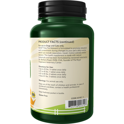 Pet Relaxant Chewable Tablets for Dogs & Cats-Pet Product-AlchePharma