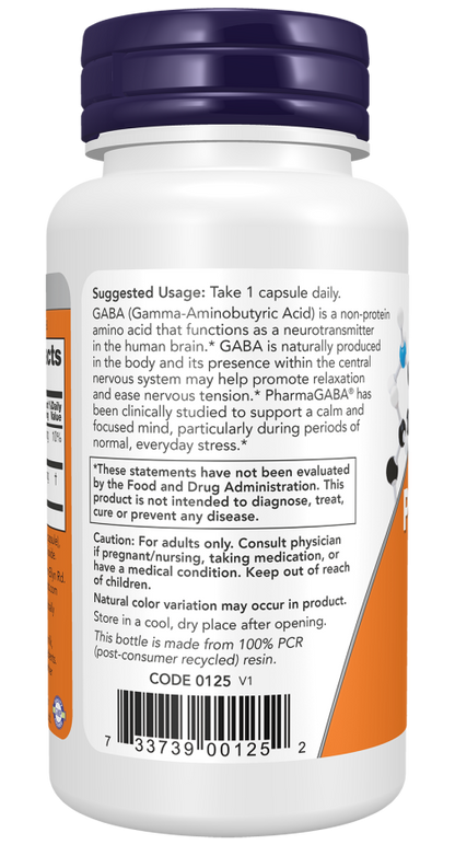 PharmaGABA® 100 mg Veg Capsules