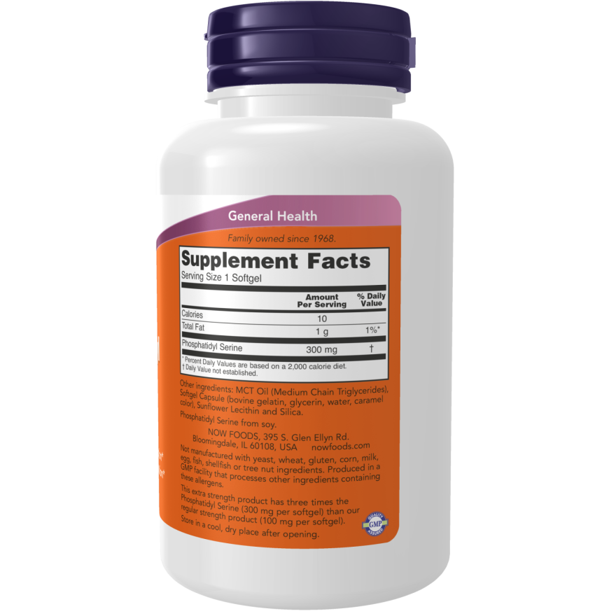 Phosphatidyl Serine 300 mg, Extra Strength-Mental Fitness/Mood Support-AlchePharma