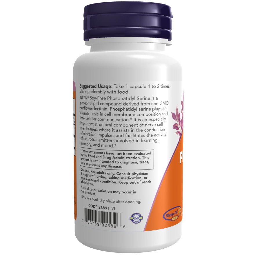 Phosphatidyl Serine, Soy-Free 150 mg Veg Capsules-Mental Fitness/Mood Support-AlchePharma