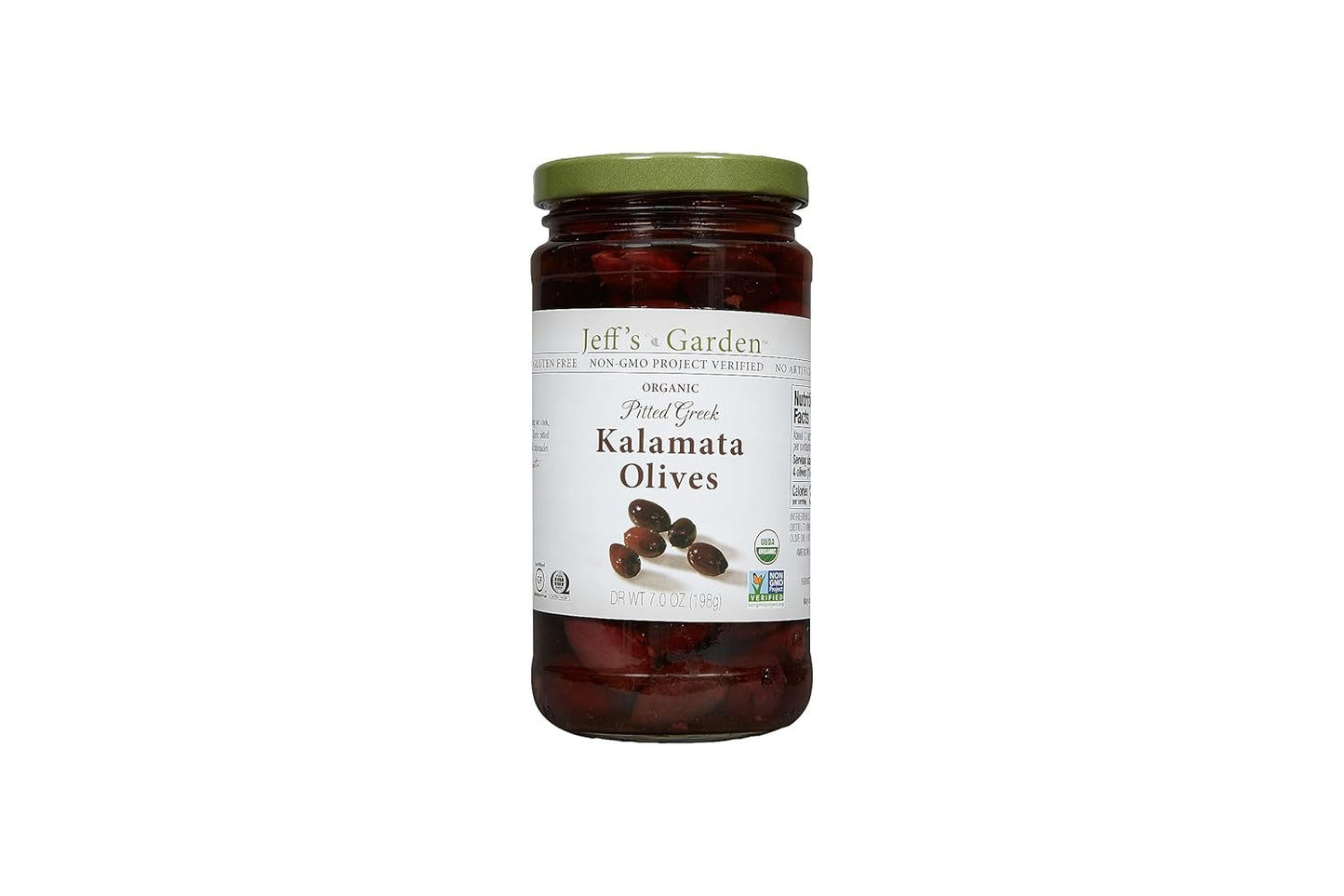 Kalamata Olives - Organic, Pitted, Greek - 7 Oz.