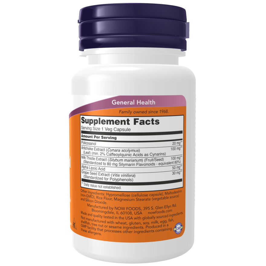 Policosanol, Double Strength 20 mg Veg Capsules-Cholesterol/Cardiovascular Support-AlchePharma