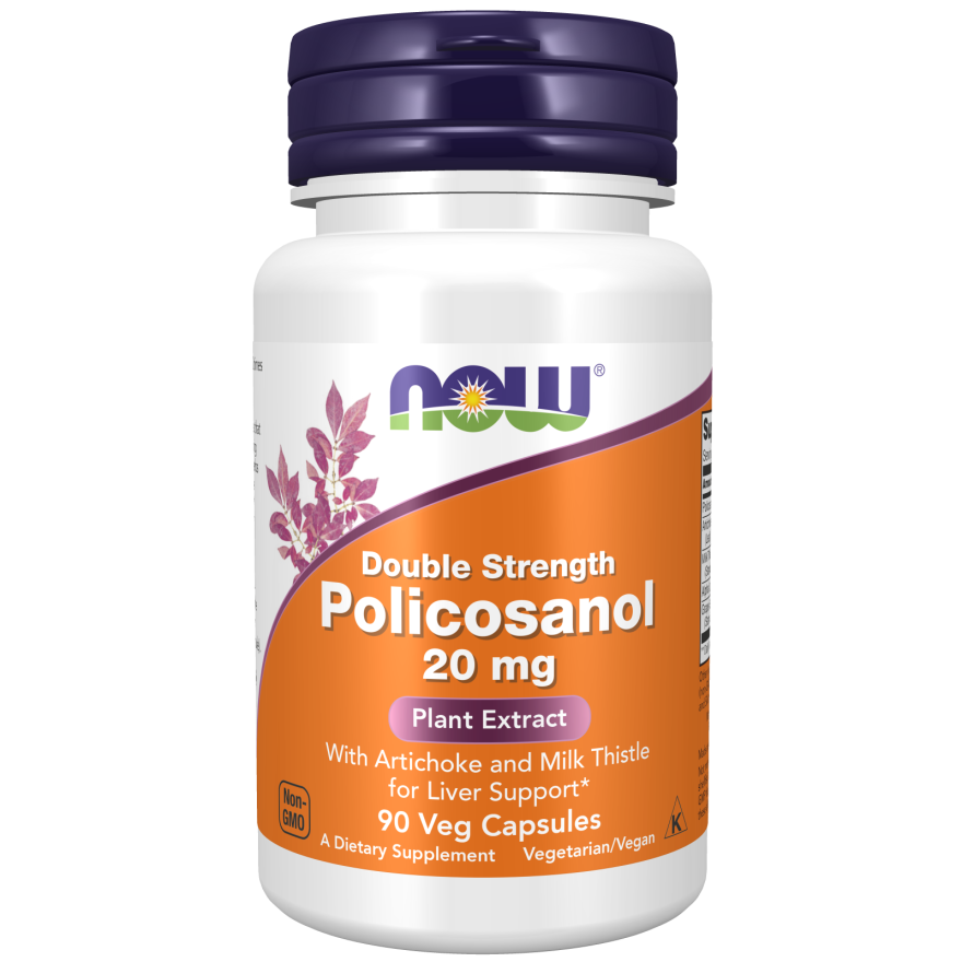 Policosanol, Double Strength 20 mg Veg Capsules-Cholesterol/Cardiovascular Support-AlchePharma