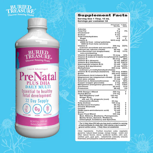 PreNatal Plus DHA Liquid Multivitamin 16.54 Fl. Oz.-Prenatal-AlchePharma