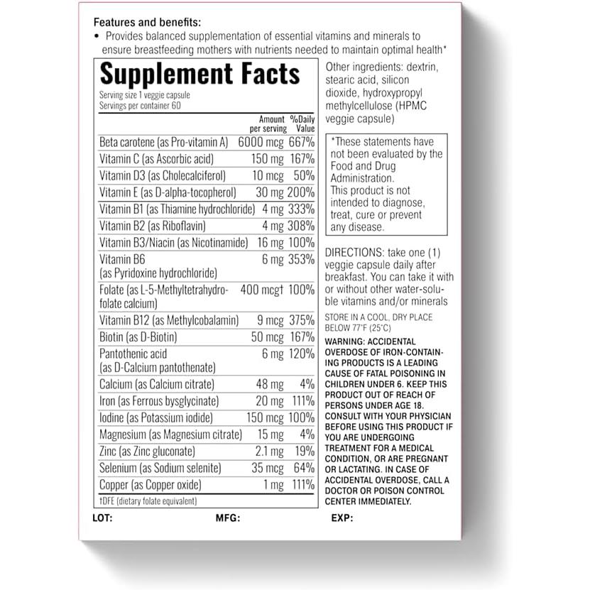 Prenalact - Prenatal & Lactation Vitamin Supplement-Prenatal-AlchePharma