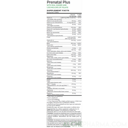 Prenatal Plus (Optimized) 4 tablet/day comprehensive formula-AlchePharma