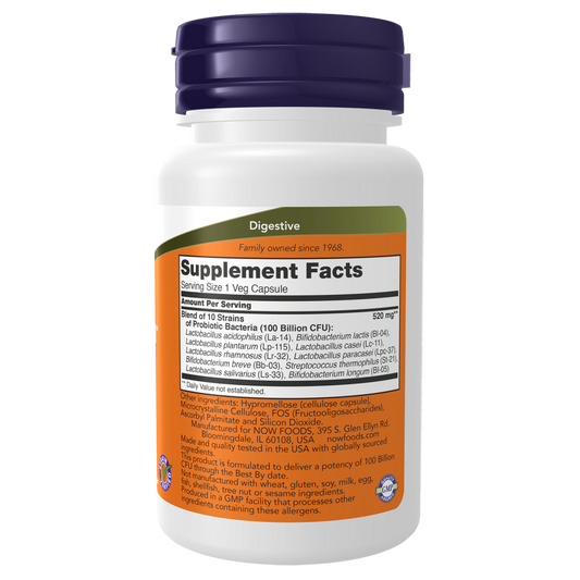 Probiotic-10™ 100 Billion Veg Capsules-Digestive Support-AlchePharma