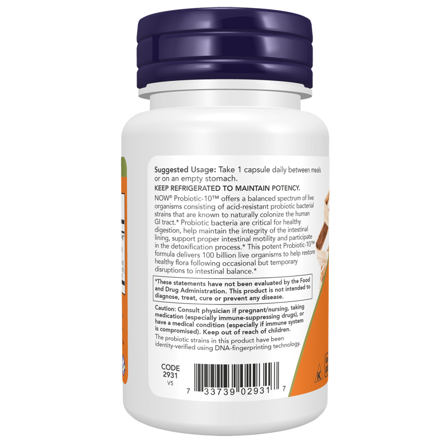 Probiotic-10™ 100 Billion Veg Capsules-Digestive Support-AlchePharma