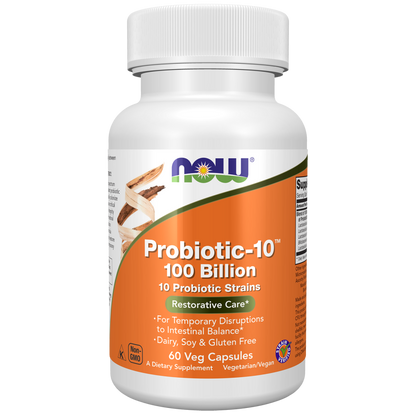 Probiotic-10™ 100 Billion Veg Capsules-Digestive Support-AlchePharma