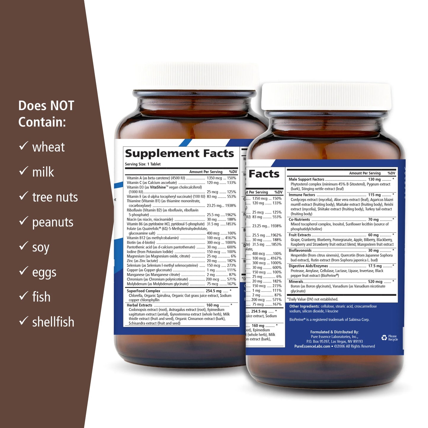 One 'n' Only Men™ - One Daily Whole Food Multi Tablets