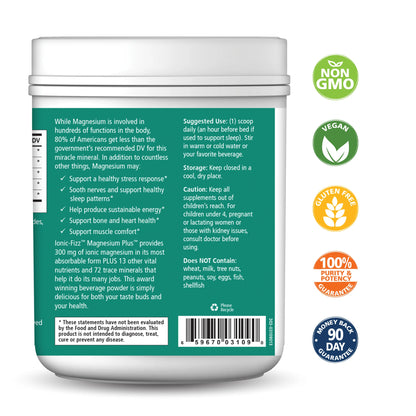 Ionic-Fizz Magnesium Plus - Relaxing, Anti-Stress Beverage Mix