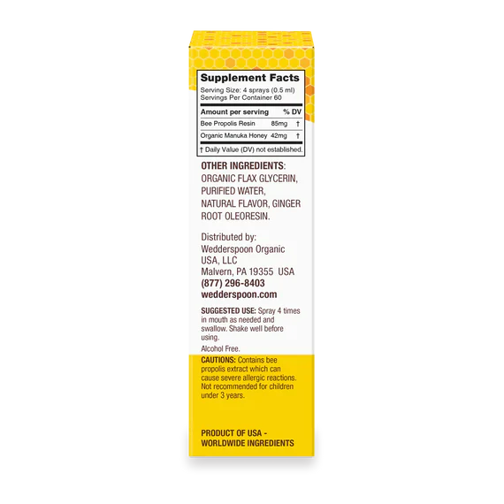 Propolis & Manuka Honey Throat Spray 1 Fl. Oz. MGO 400+ (3 Options)-throat spray-AlchePharma