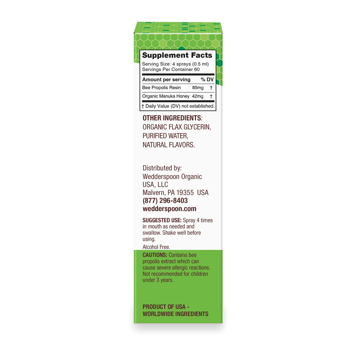 Propolis & Manuka Honey Throat Spray 1 Fl. Oz. MGO 400+ (3 Options)-throat spray-AlchePharma