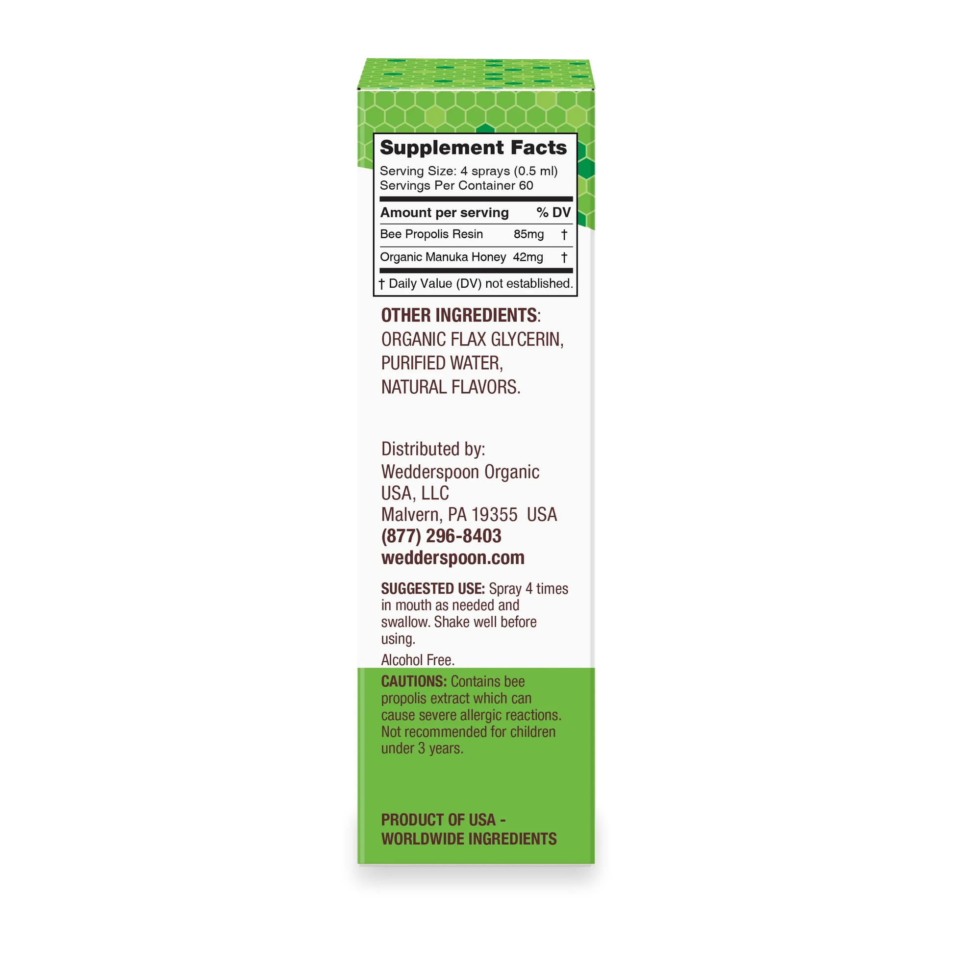 Propolis & Manuka Honey Throat Spray 1 Fl. Oz. MGO 400+ (3 Options)-throat spray-AlchePharma