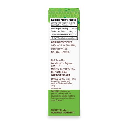 Propolis & Manuka Honey Throat Spray 1 Fl. Oz. MGO 400+ (3 Options)-throat spray-AlchePharma