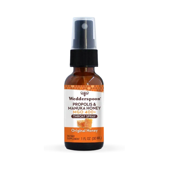 Propolis & Manuka Honey Throat Spray 1 Fl. Oz. MGO 400+ (3 Options)-throat spray-AlchePharma