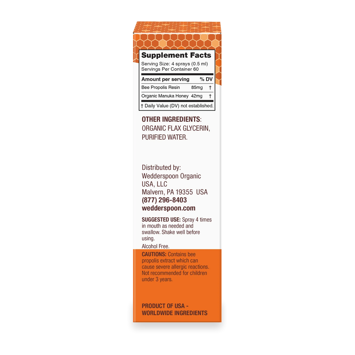 Propolis & Manuka Honey Throat Spray 1 Fl. Oz. MGO 400+ (3 Options)-throat spray-AlchePharma