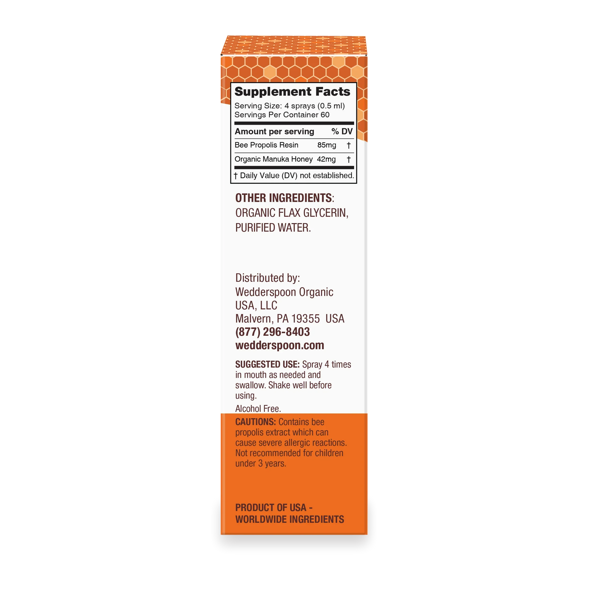 Propolis & Manuka Honey Throat Spray 1 Fl. Oz. MGO 400+ (3 Options)-throat spray-AlchePharma