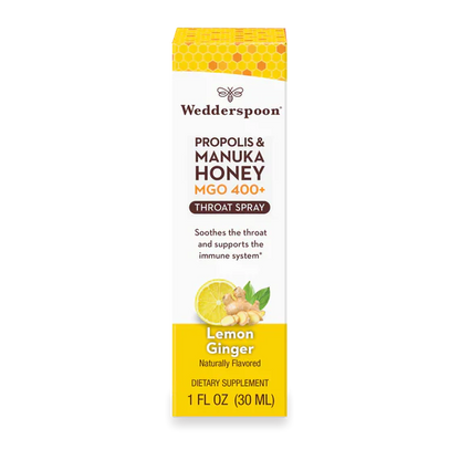 Propolis & Manuka Honey Throat Spray 1 Fl. Oz. MGO 400+ (3 Options)-throat spray-AlchePharma
