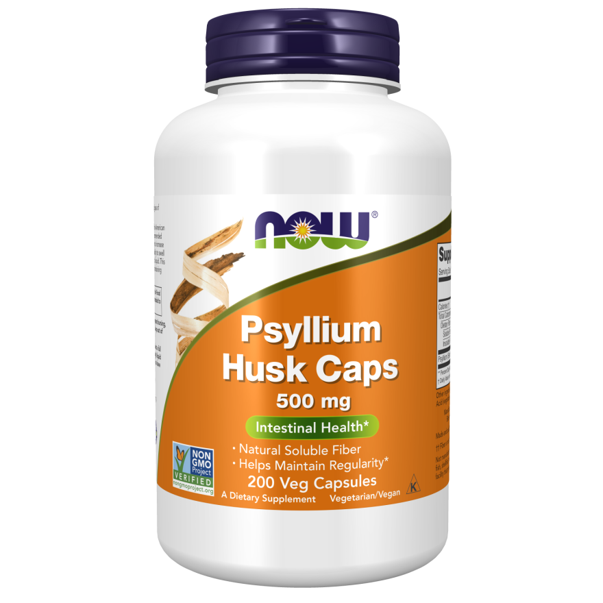 Psyllium Husk 500mg 200 VCAPS-Fiber Supplements/Muciloids-AlchePharma