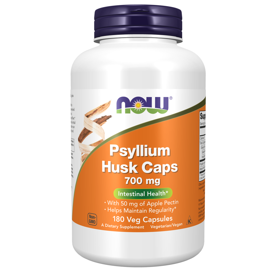 Psyllium Husk 700 mg Veg Capsules-Fiber Supplements/Muciloids-AlchePharma