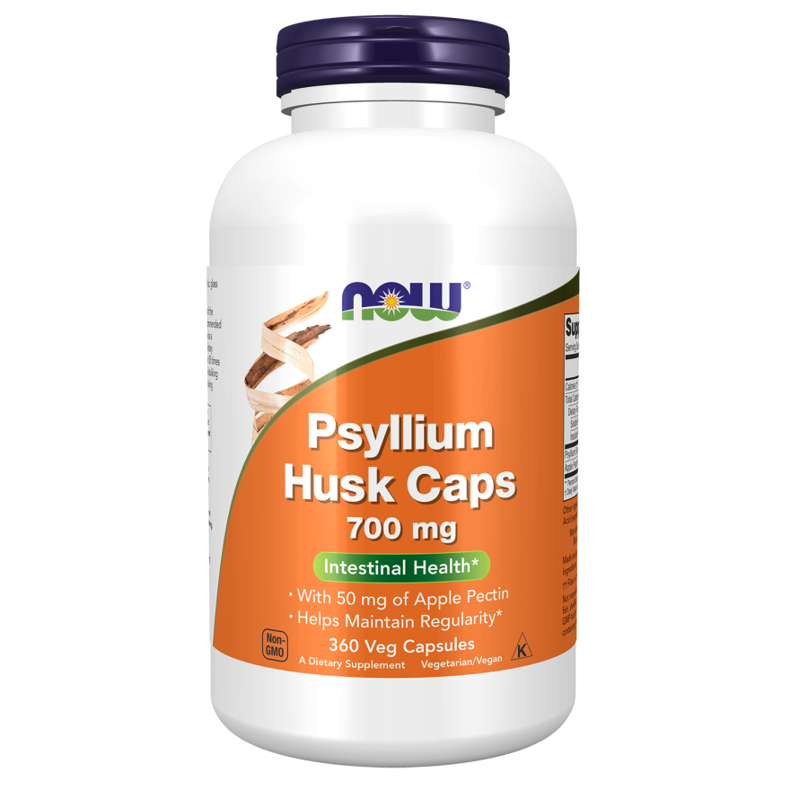 Psyllium Husk 700 mg Veg Capsules-Fiber Supplements/Muciloids-AlchePharma