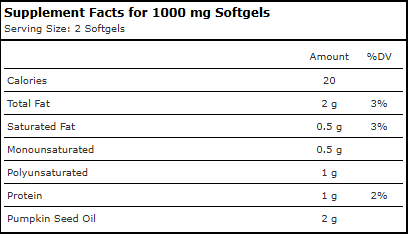 Pumpkin Seed Oil, Full Spectrum™