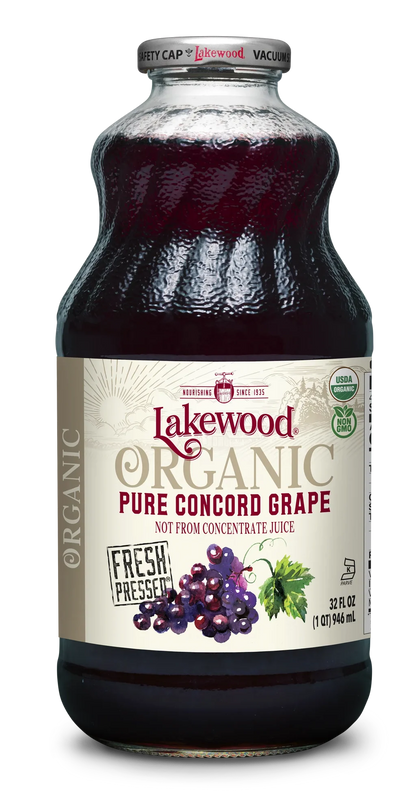 Pure Concord Grape Juice - Organic - 32 Oz.