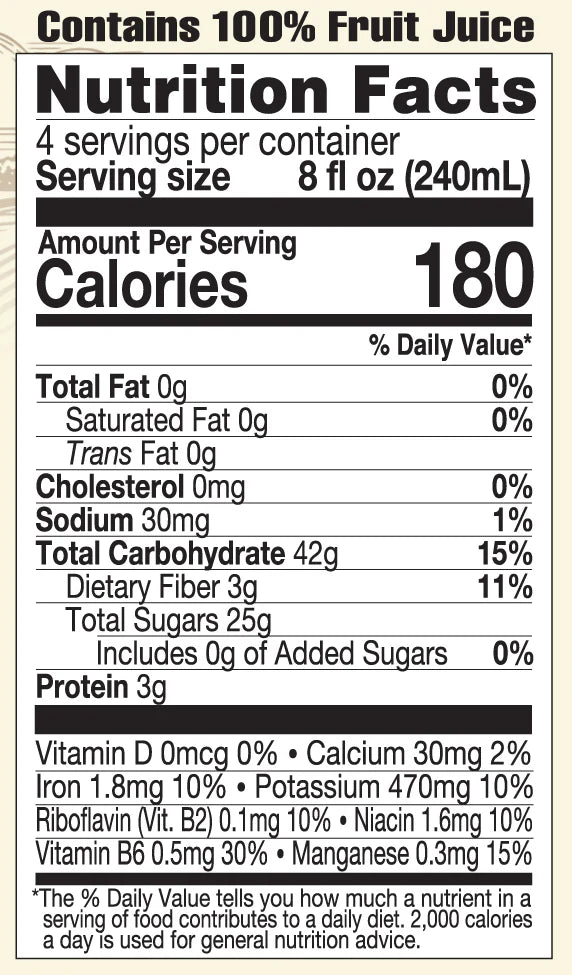 Pure Prune Juice - Organic - 32 Fl. Oz.