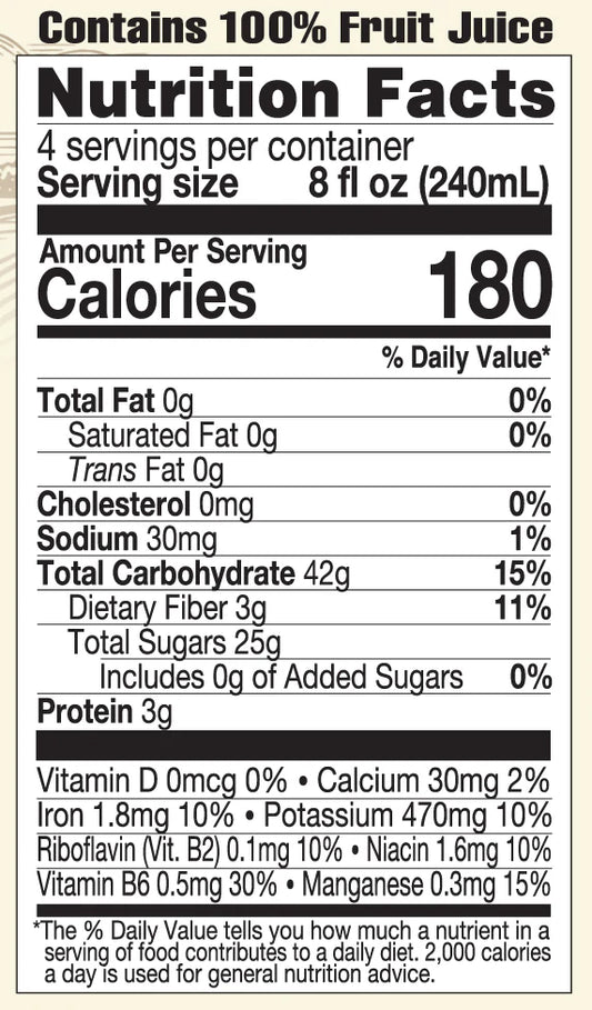 Pure Prune Juice - Organic - 32 Fl. Oz.