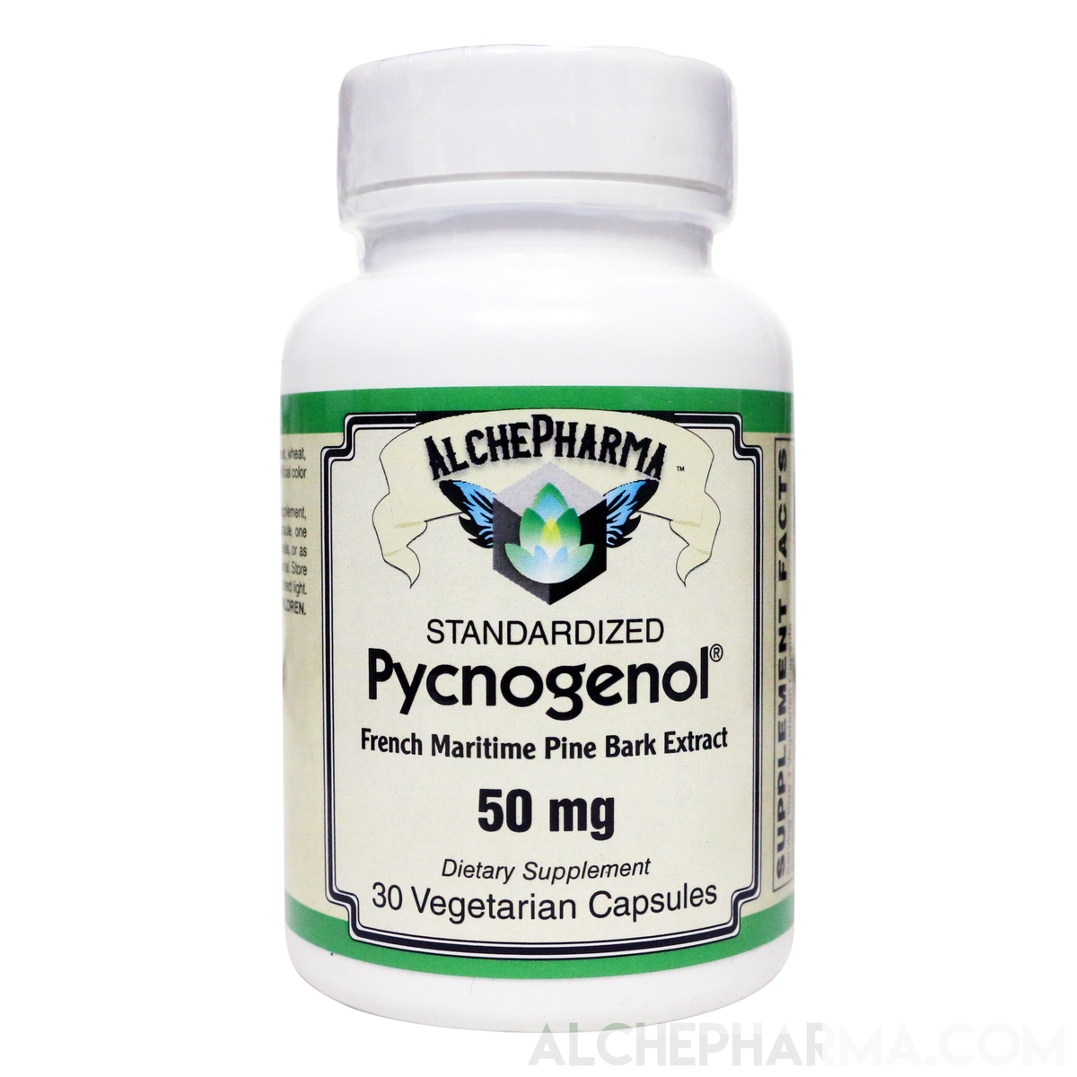 Pycnogenol® High Grade Standardized to 65-75% Procyanidins 50mg - Vcaps-Herb-AlchePharma