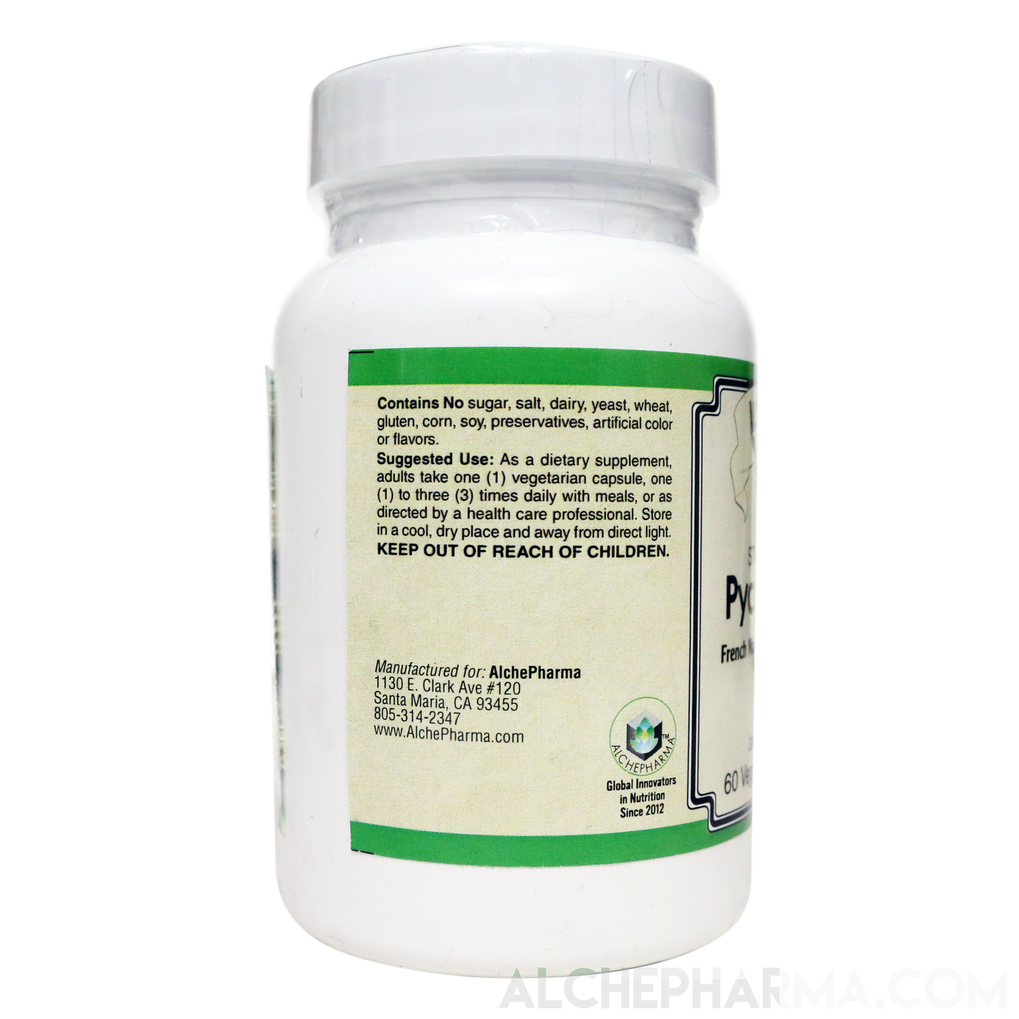 Pycnogenol® High Grade Standardized to 65-75% Procyanidins 50mg - Vcaps-Herb-AlchePharma
