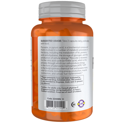 PYRUVATE 600mg 100 VCAPS-Sports Nutrition-AlchePharma