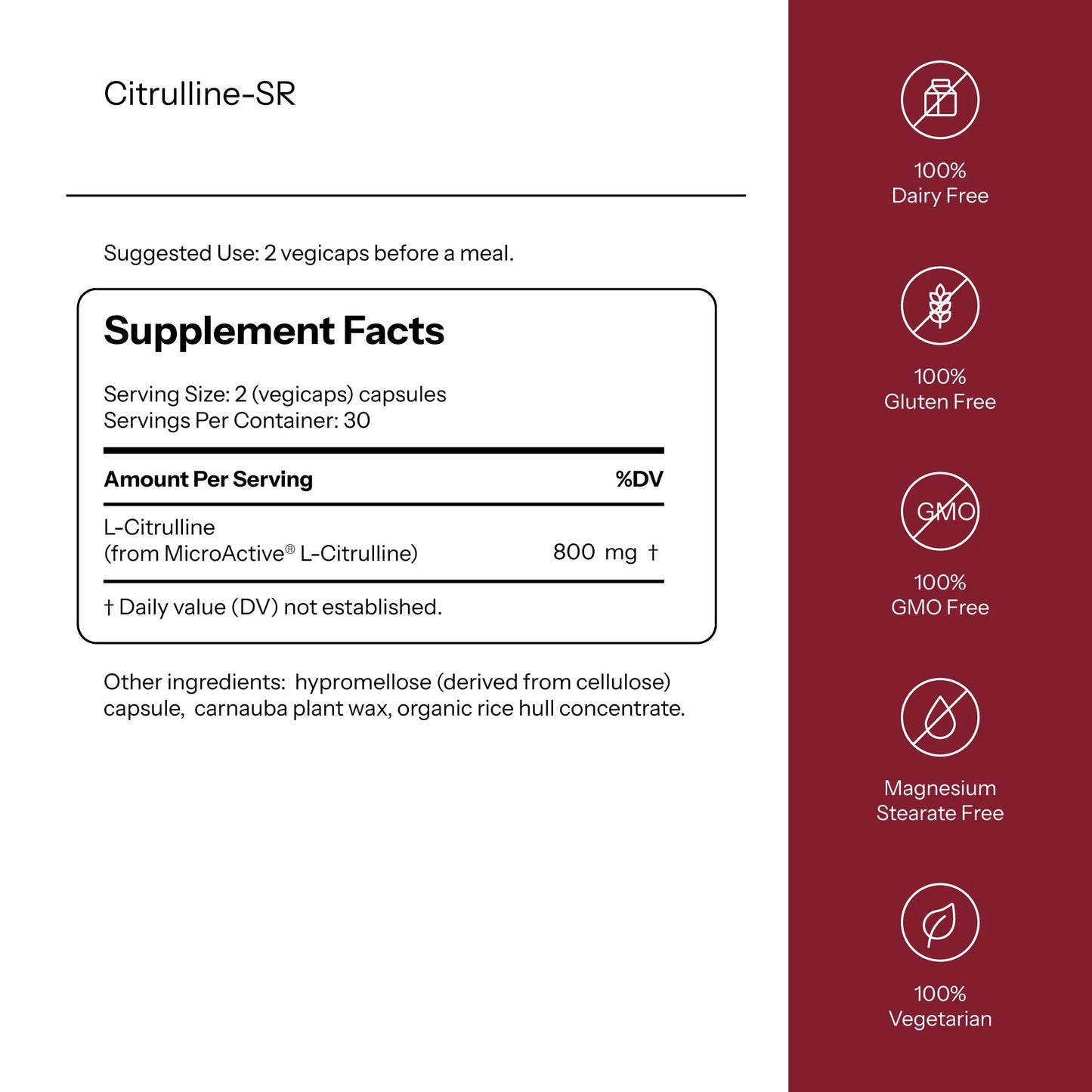 Citrulline-SR – 60 Vegicaps