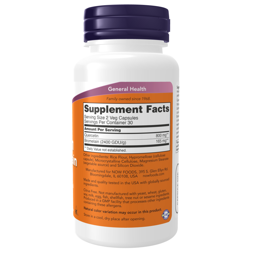 Quercetin with Bromelain Veg Capsules-Immune Support-AlchePharma