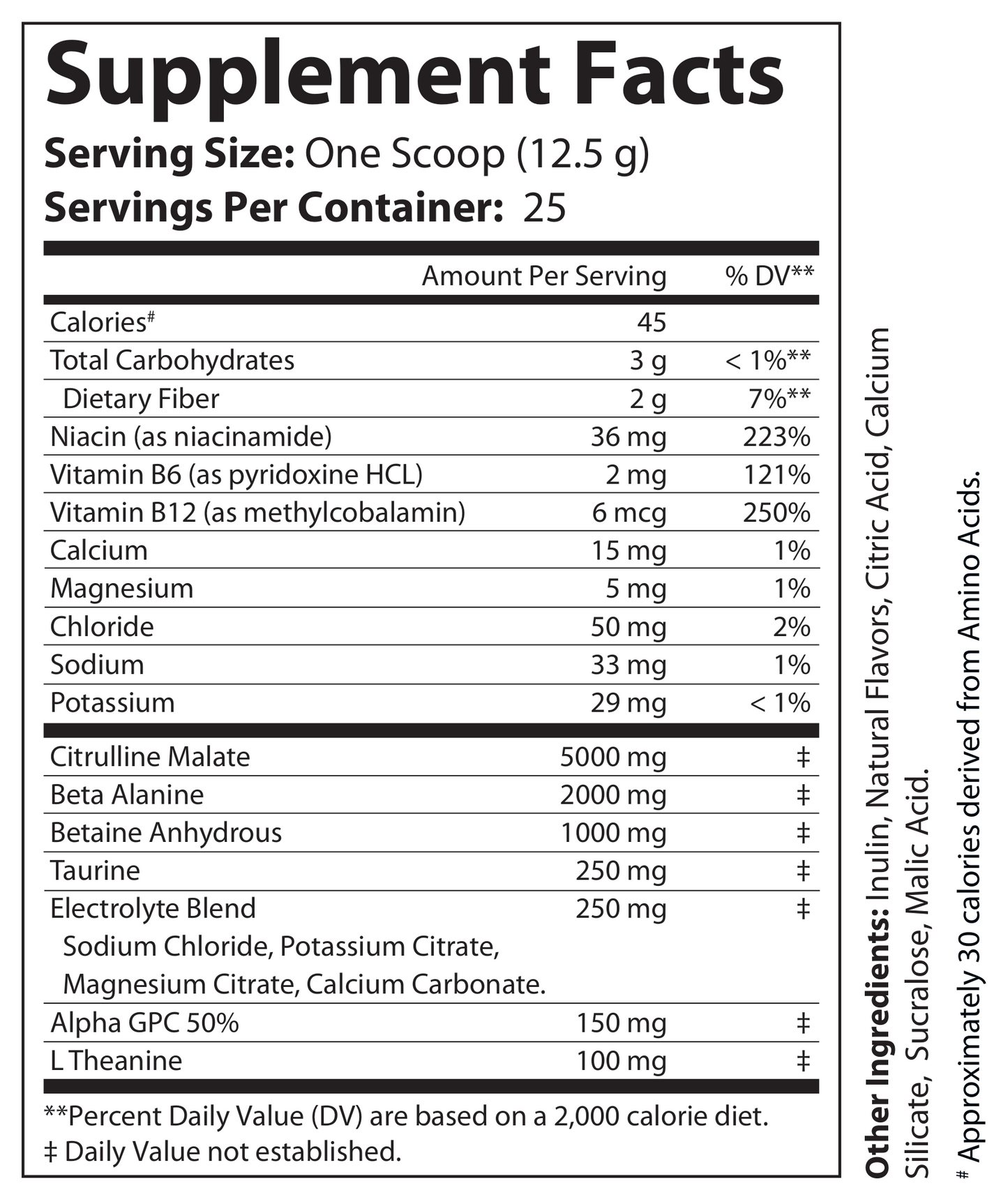 Pump Non-Stim Pre-Workout Cherry Blast 312g w/ Natural Flavor