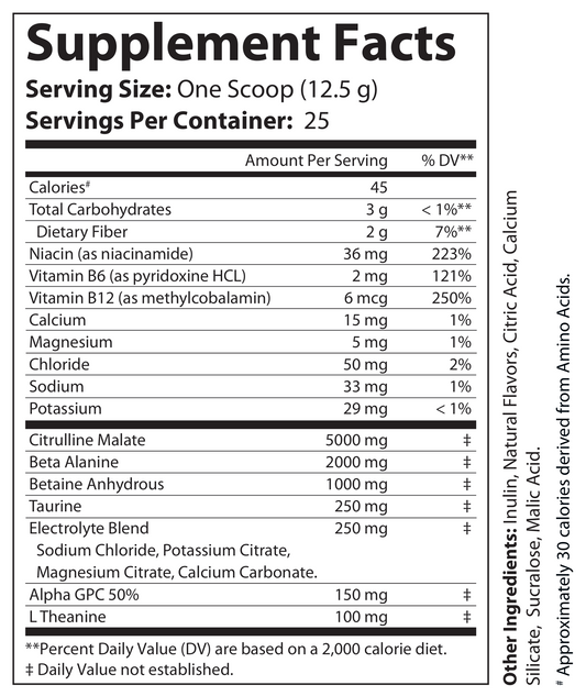 Pump Non-Stim Pre-Workout Cherry Blast 312g w/ Natural Flavor