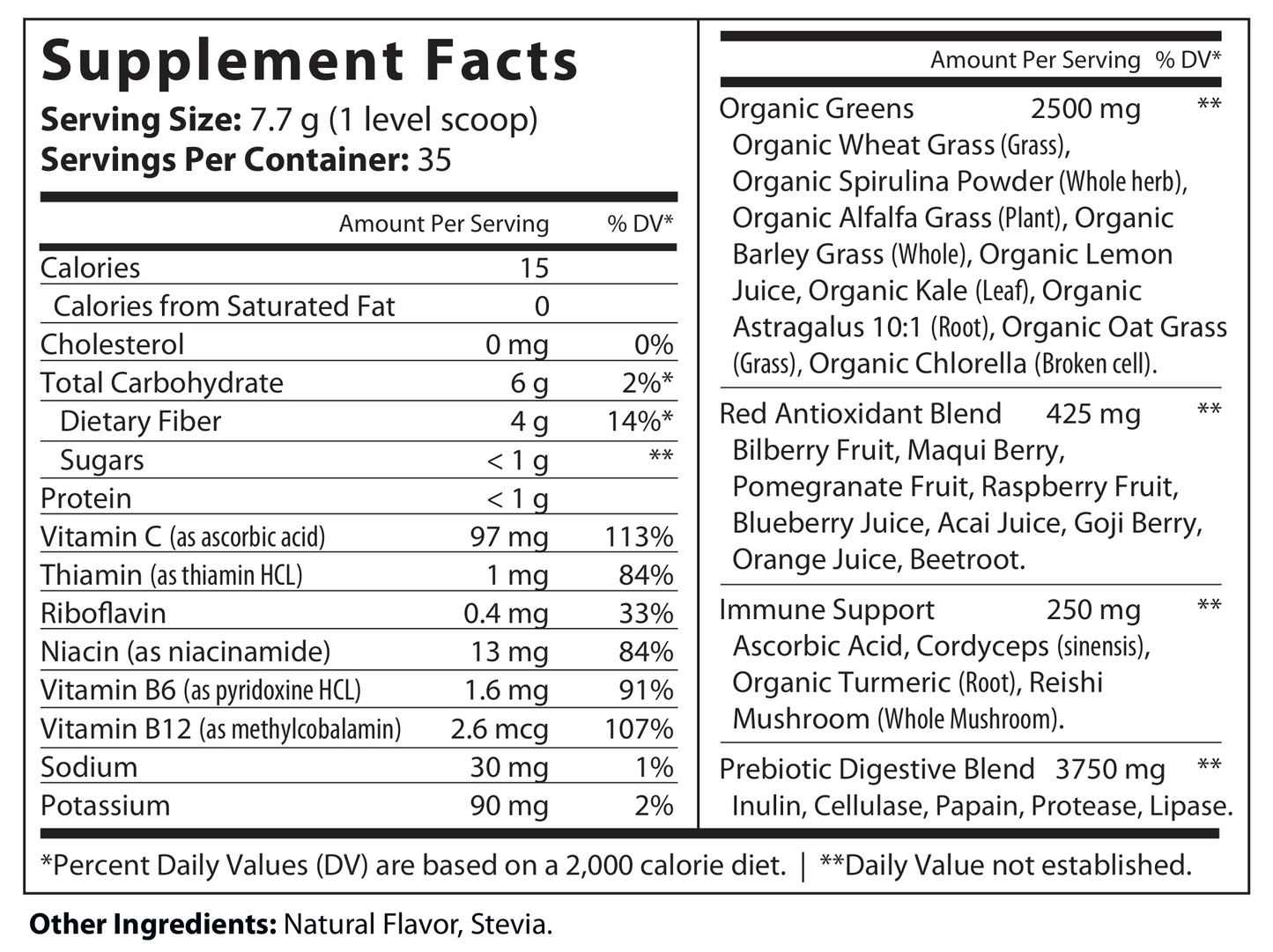 All-In/One Greens & Red SuperFood + Immune 270g Mixed Berry w/Natural Flavor