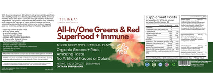 All-In/One Greens & Red SuperFood + Immune 270g Mixed Berry w/Natural Flavor